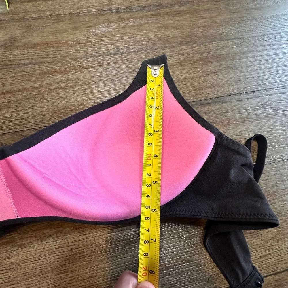 Victoria's Secret PINK Black Lightly Lined Bra T-Shirt Full Coverage L / G / B85